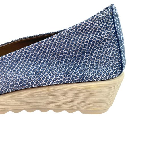 The FLEXX 'Run Away' Milo Leather Bon Bon Comfort Wedges - Picture 3 of 10